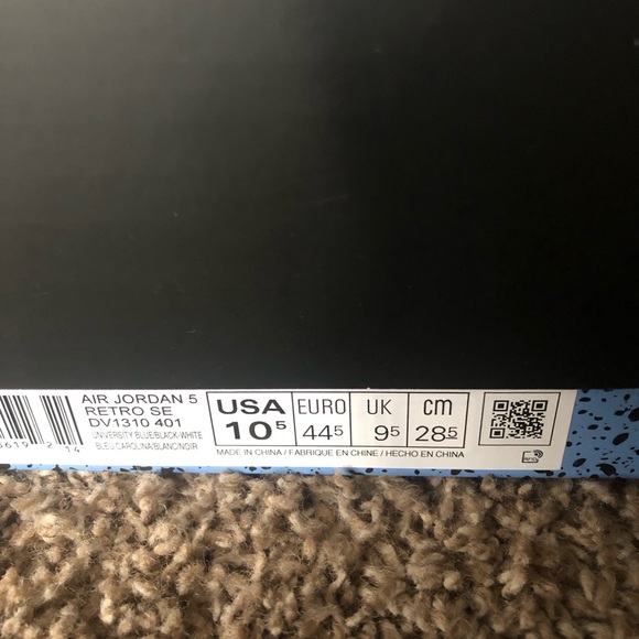 Air Jordan 5 RETRO SE University blue Sz. 10.5 men’s - Picture 12 of 12